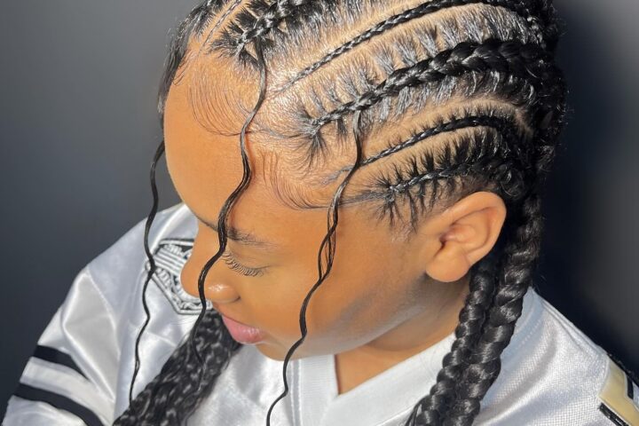 Tresses collées (cornrows)