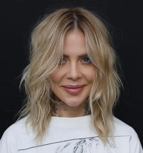 coupe de cheveux Visage en cœur